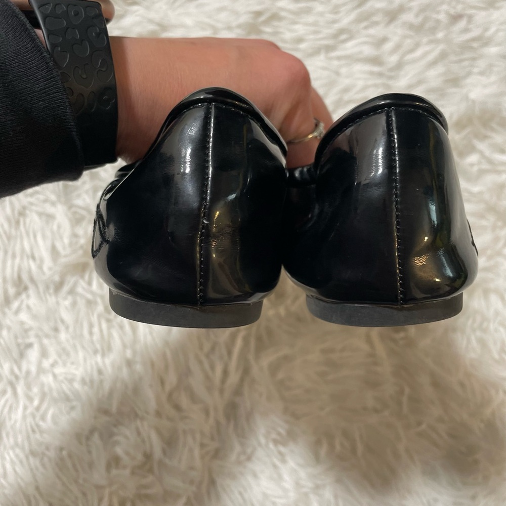 Sam Edelman Womens 5 Felicia Shiny Black Patent Round Toe Flexible Ballet Flats - Picture 5 of 7